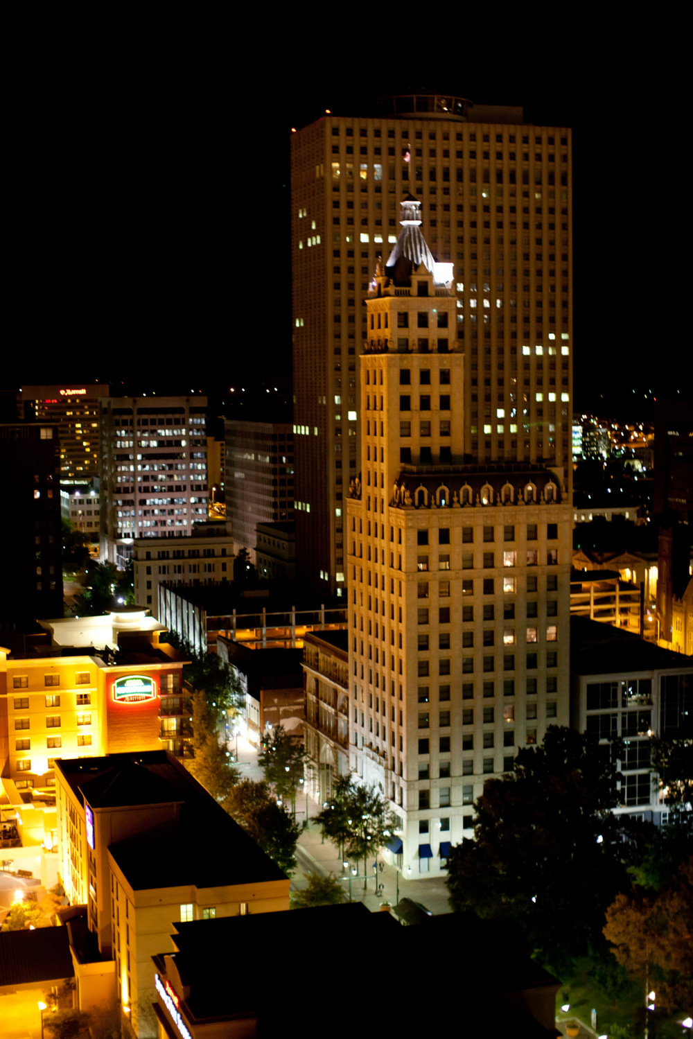Stock Photos Memphis - Night Skyline Downtown - Video Production Memphis